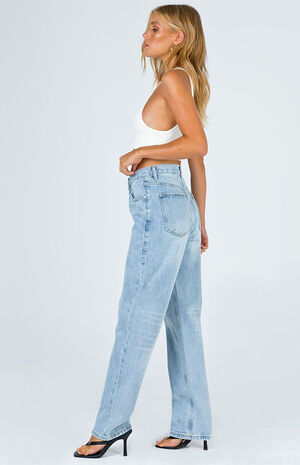 Holly Asymmetrical Straight Leg Jeans image number 3