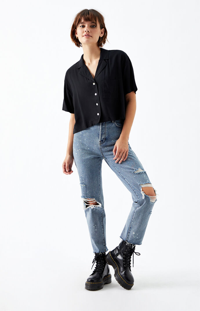 Oversized Boyfriend Button Shirt