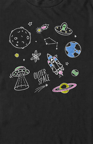 Outer Space Doodles T-Shirt image number 2