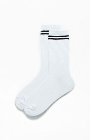 Monogram Stripe Crew Socks image number 1