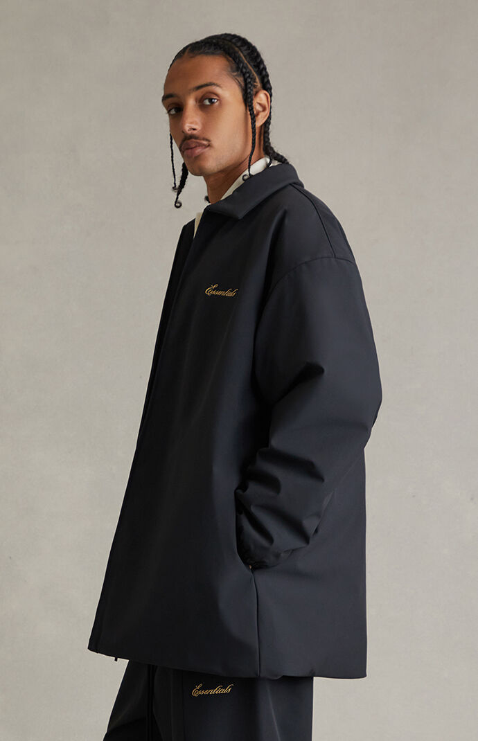 Fear of God ESSENTIALS Vintage Black Signature Filled Barn Jacket