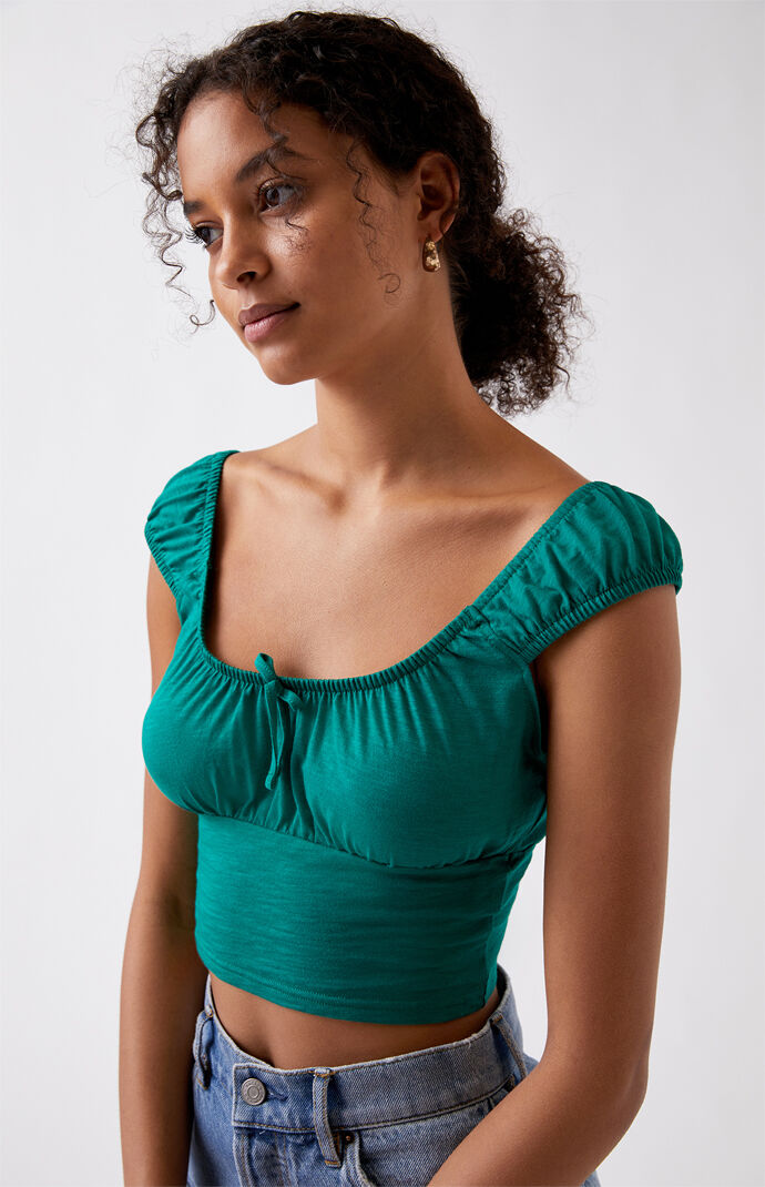 Rose Gathered Top