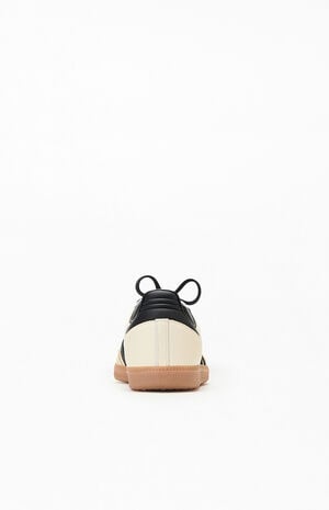 Women's Black & Cream Samba OG Sneakers image number 3