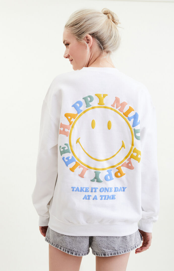 Desert Dreamer X Smiley Peace Of Mind Happy Mind Crew Neck Sweatshirt Pacsun