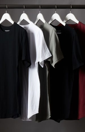 Five-Pack Warden Scallop T-Shirts image number 1