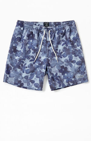 Recycled Tonal Floral 6.5" Swim Trunks image number 1