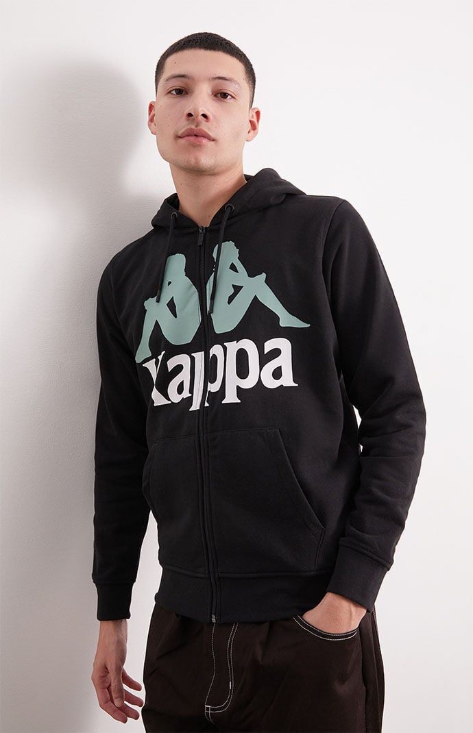 Kappa black shop zip up