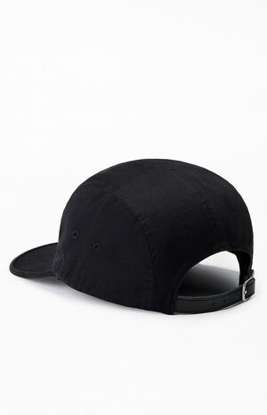 Black Washed Chino Twill Camp Hat image number 3
