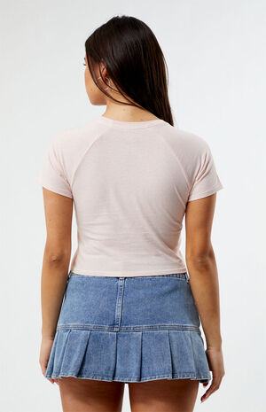 Kewpie Teacup Raglan Cropped T-Shirt image number 4