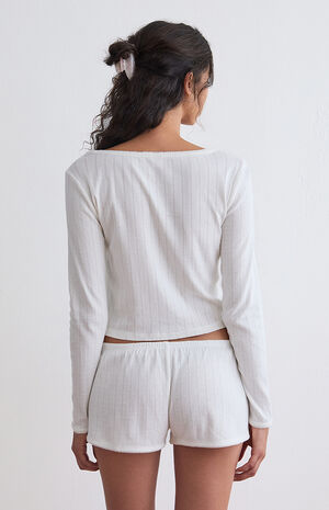 Pointelle Pajama Shorts image number 5