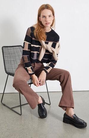 Mixed Messages Checker Sweater image number 4