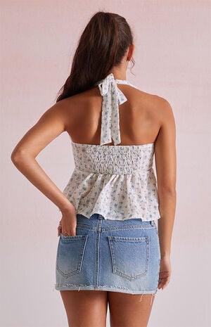Olivia Floral Halter Top image number 3