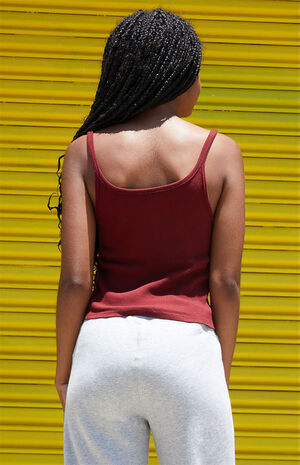 Burgundy Beyonca Tank Top image number 5