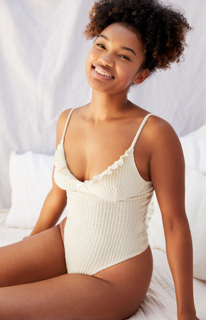 Jada Waffle Knit Bodysuit