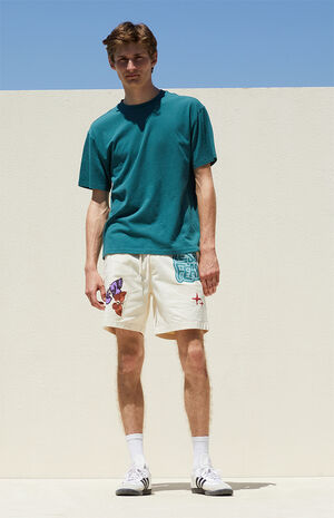 Less Fear Printed Volley Shorts image number 5
