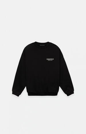 Kids Black Fleece Crew Neck Sweatshirt image number 1