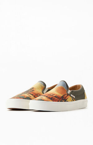 Classic Slip-On Cactus Tapestry Shoes image number 2