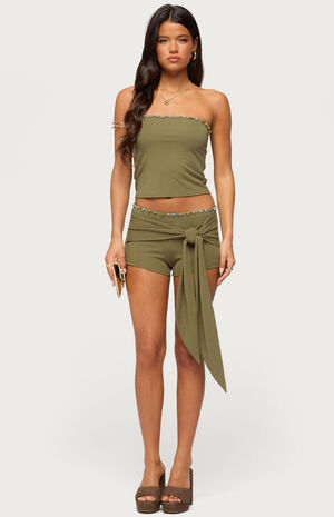 Monroah Bead Strapless Top image number 5