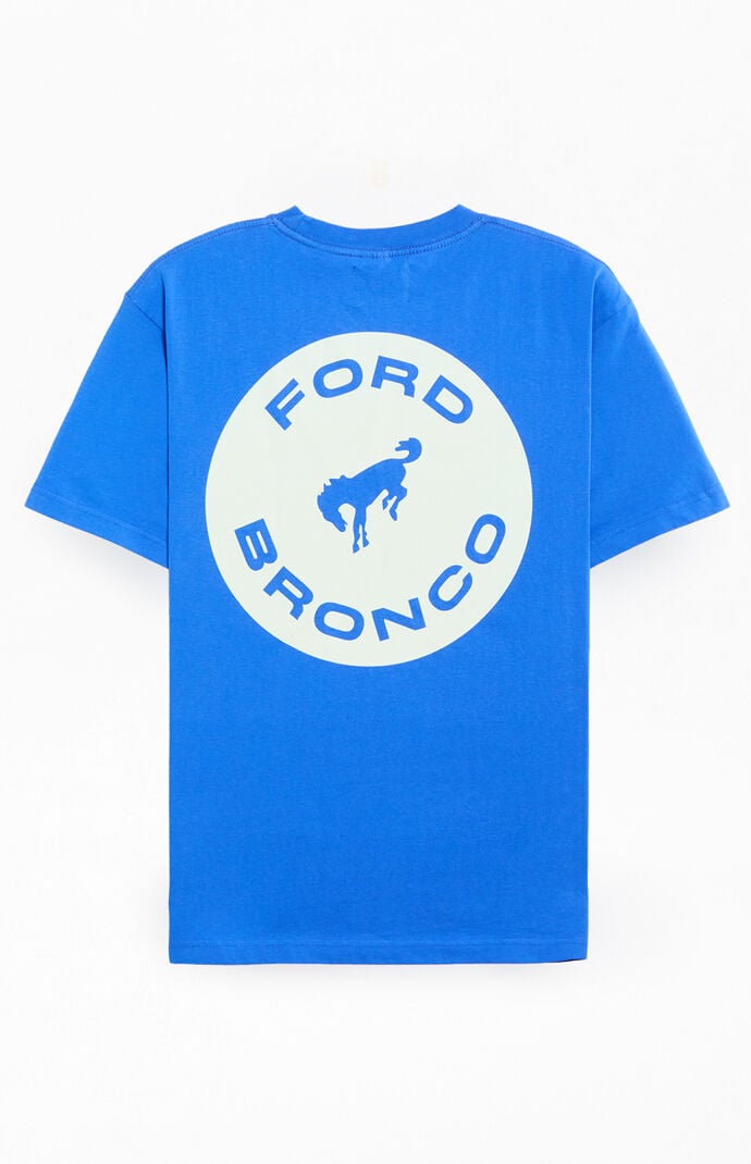 FORD Blue Bronco Circle Logo T-Shirt