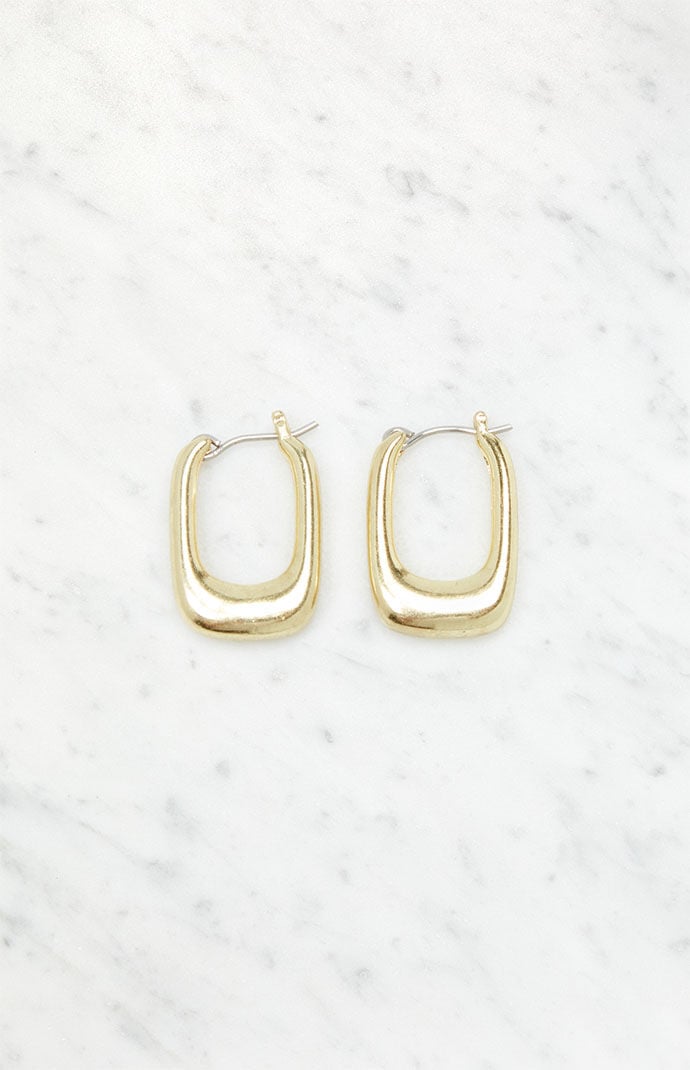 John Galt Rectangle Hoop Earrings
