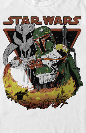 Star Wars Boba Fett Flame T-Shirt Star Wars Boba Fett Flame T-Shirt image number null