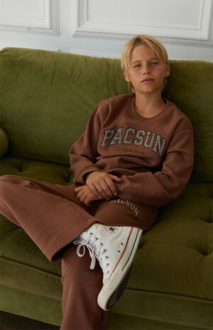 Plaid Crew Neck Sweatshirt image number 2