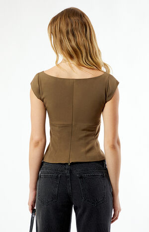 Cap Sleeve Corset Top image number 4