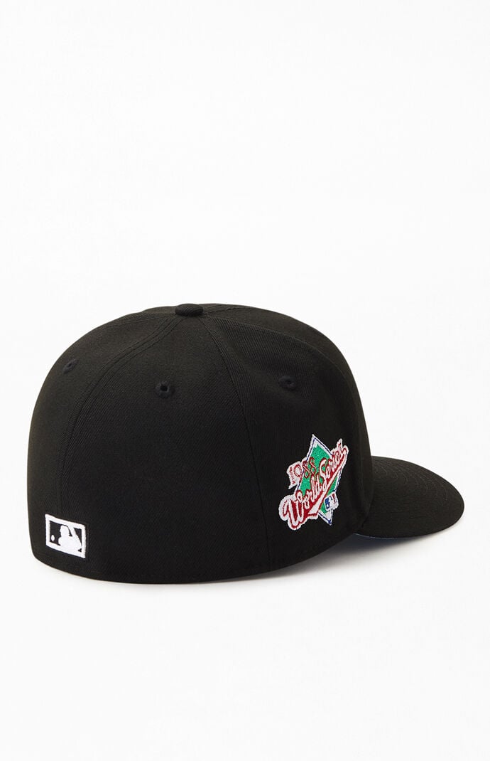 New Era 59Fifty Los Angeles Dodgers Cartoon A-Frame Fitted Hat Dark Royal Blue White | Billion Creation