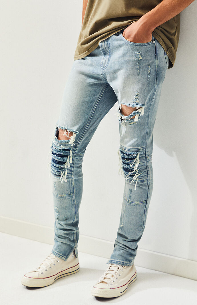 pacsun stacked skinny cargos