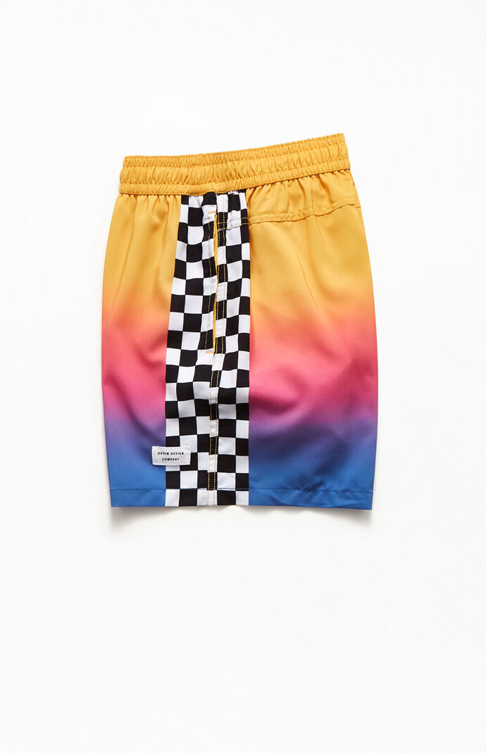 Sunrise Checker 15" Swim Trunks