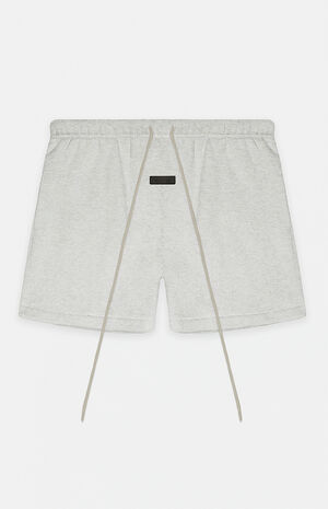 Light Heather Grey Fleece Running Shorts image number 1
