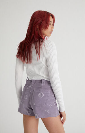 Stars Corduroy Cutoff Workwear Shorts image number 4