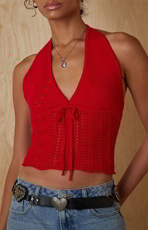 Kelli Knit Halter Top image number 2