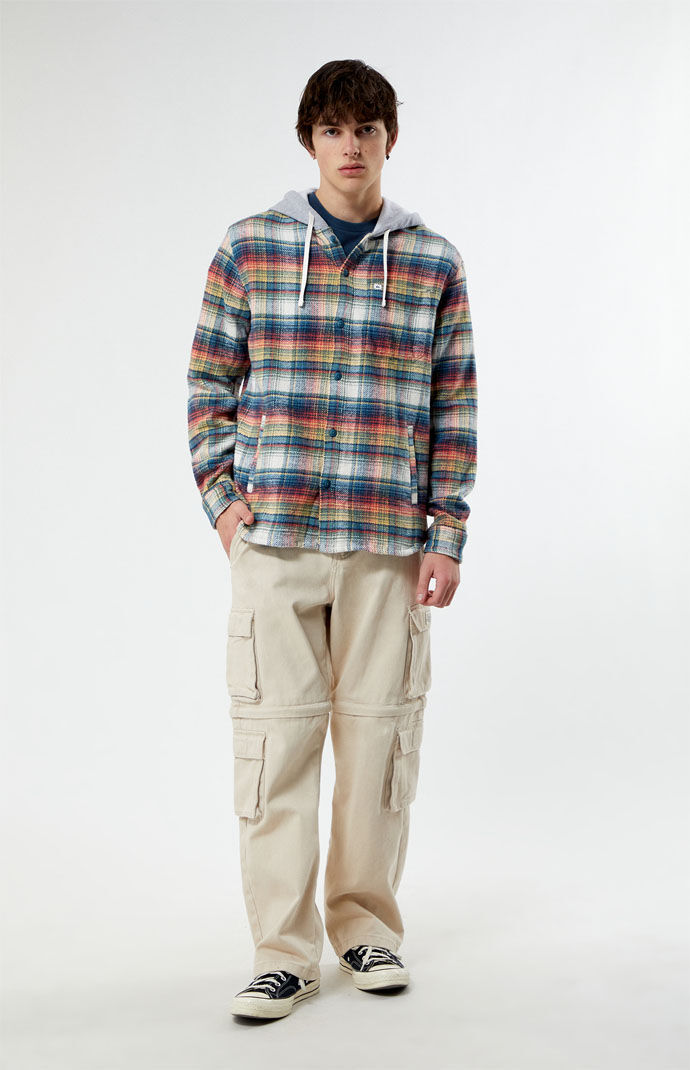Quiksilver Briggs Hooded Flannel Shirt PacSun