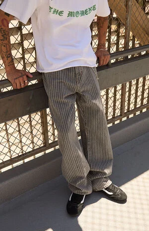 Dylan Baggy Jeans Pinstripe Gray image number 1