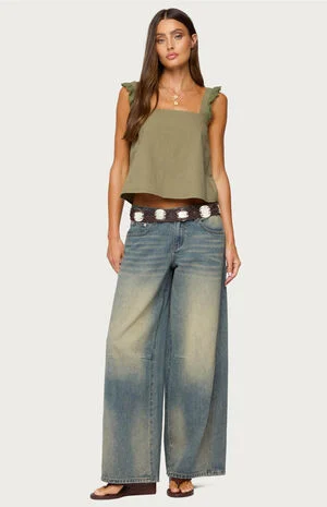 Viviana Linen Look Top image number 4