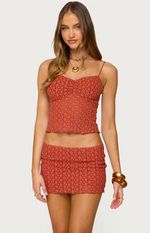 Josephina Textured Floral Tank Top image number 1