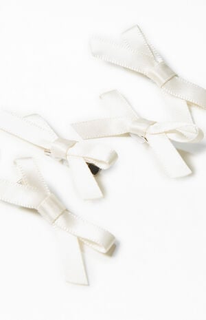 4 Back Mini Bow Clips image number 2