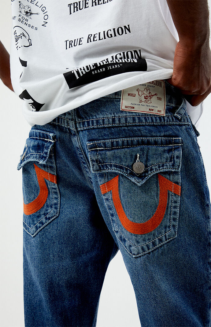 パンツ TRUE RELIGION JEANS True Religion Ricky Super QT Body Rinse Black Straight Leg
