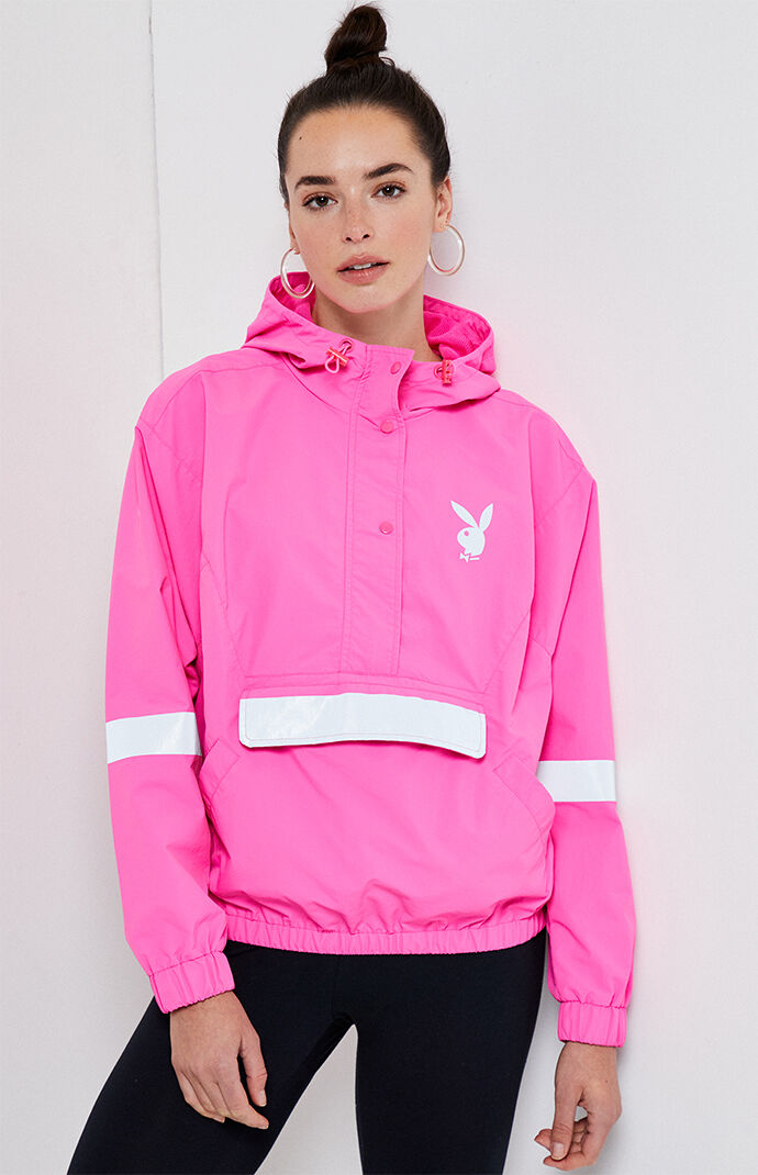 pink windbreaker