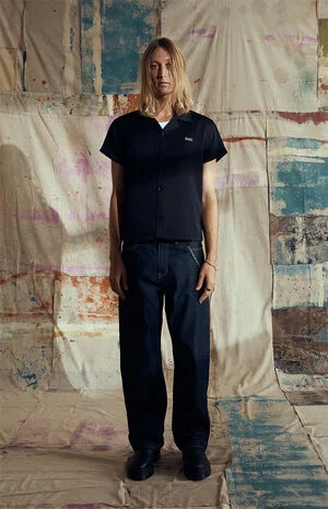by Pacsun Black Short Sleeve Camp Shirt image number 1