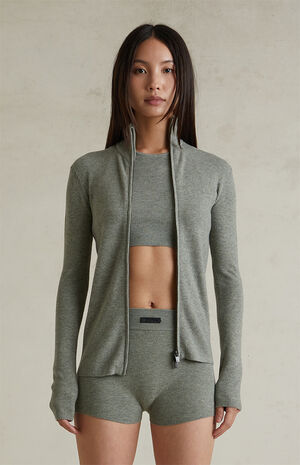 Women&rsquo;s Concrete Heather Ribbed Jacket image number 2
