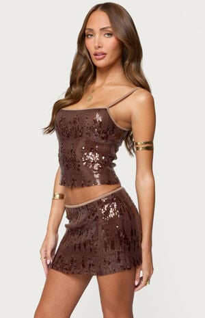 Kaylee Sequin Tank Top image number 2