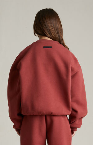 Kids Crimson University Fleece Crew Neck Sweatshirt image number 4