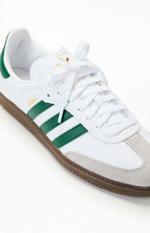 White & Green Samba OG Shoes image number 6