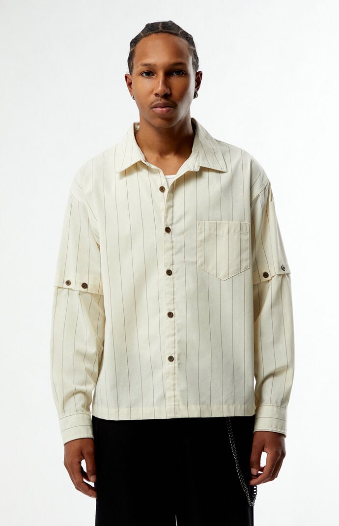 Pacsun Striped 2fer Long Sleeve Shirt