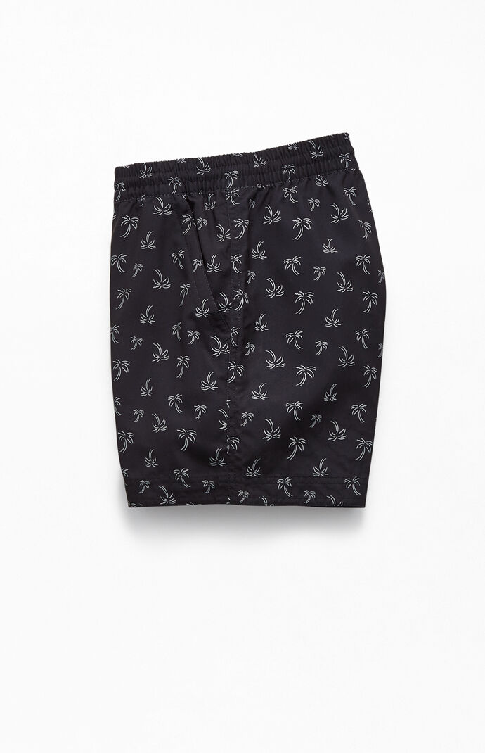 Palm Tree Print 15" Swim Trunks