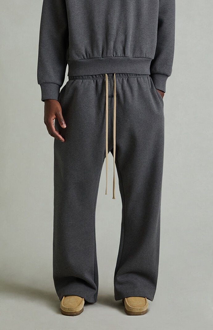 Fear of God ESSENTIALS Charcoal Heather Fleece Flare Sweatpants