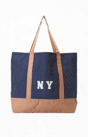 NY Pinstripe Tote Bag image number 1