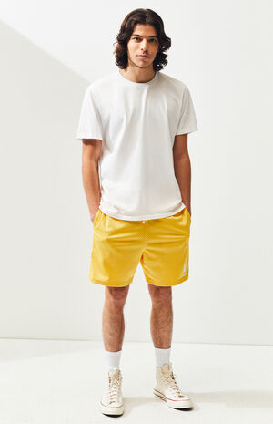 By PacSun Gold Text Mesh Basketball Shorts image number 3